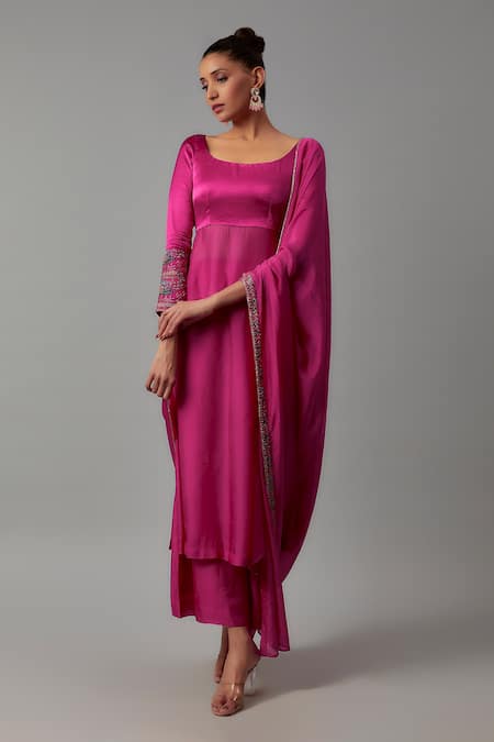 The Aarya Glass Beads Sequin Embroidered Kurta Set 