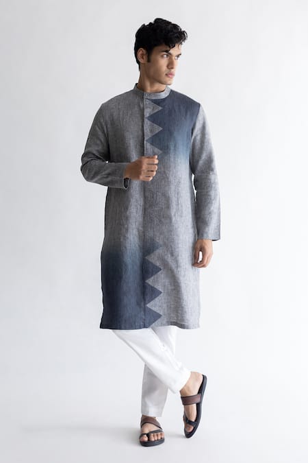 Kaha Elayne Triangle Cutout Detail Kurta 