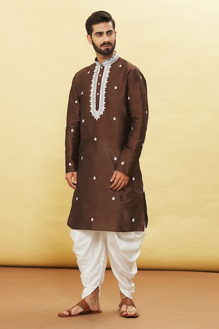 Arihant Rai Sinha Spring Embroidered Kurta & Dhoti Pant Set 