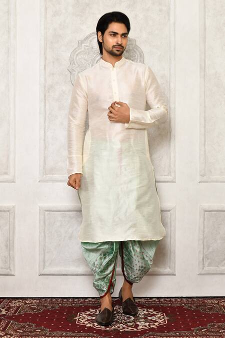 Arihant Rai Sinha Floral Pattern Hem Cowl Pant 