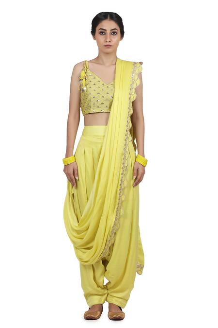 Glamorous Ways to Wear Pant Style Sarees To Look Like a Fashion Diva –  South India Fashion