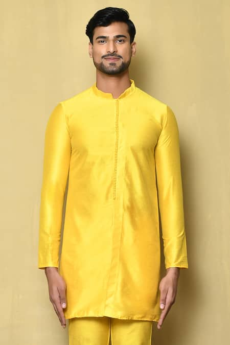 Aryavir Malhotra Potli Button Front Kurta 