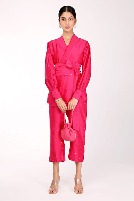 Komal Shah Chanderi Pant Set 