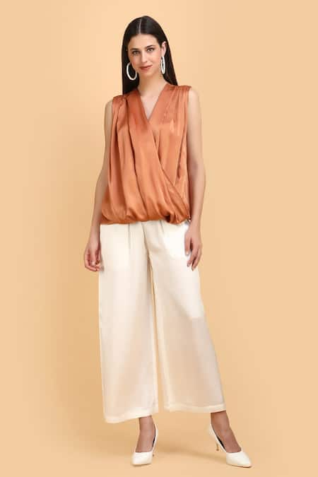 LABEL IVISH Drape Wrap Top & Pant Set 