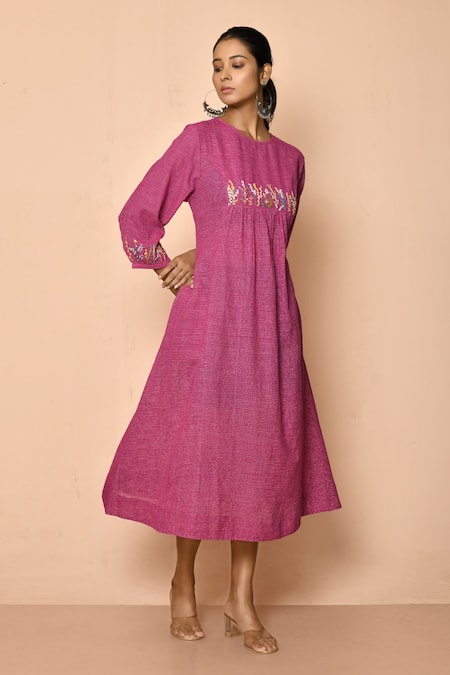 Khwaab by Sanjana Lakhani Woven Checkered A-Line Kurta 