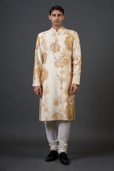 Balance by Rohit Bal Chanderi Silk Printed Kurta Set 