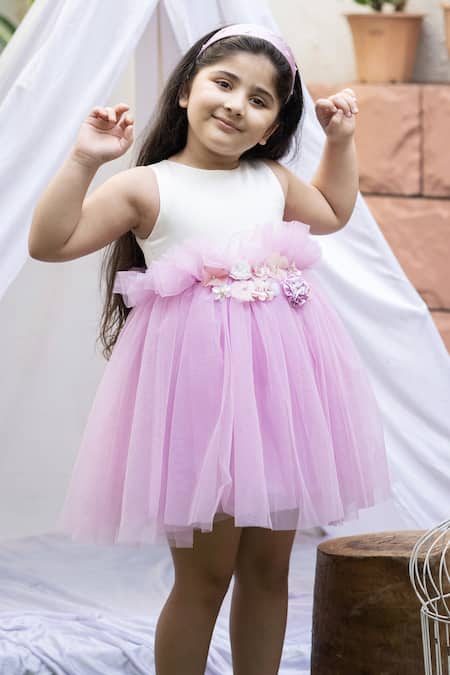 net pink Girls Party Wear Frock, Size: 1 To 5 Year at Rs 325/piece in New  Delhi | ID: 21898417448