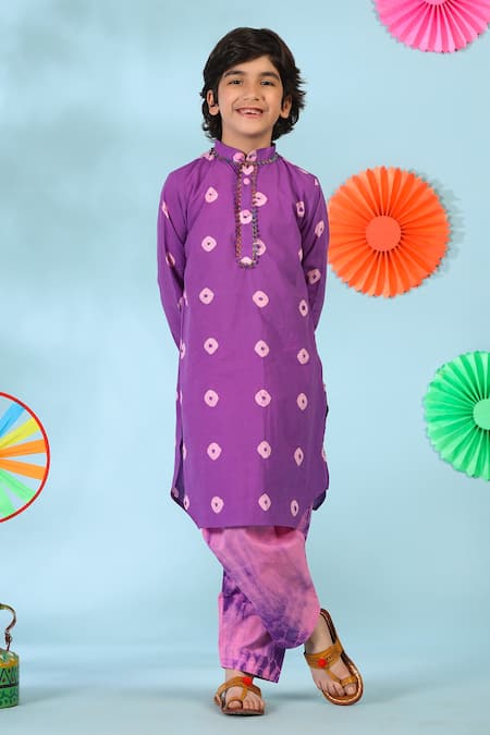 Cute Couture Bandhani Print Kurta Salwar Set 