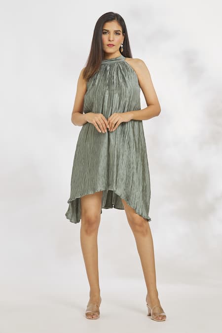 Samyukta Singhania Crinkle Textured Short Dress 