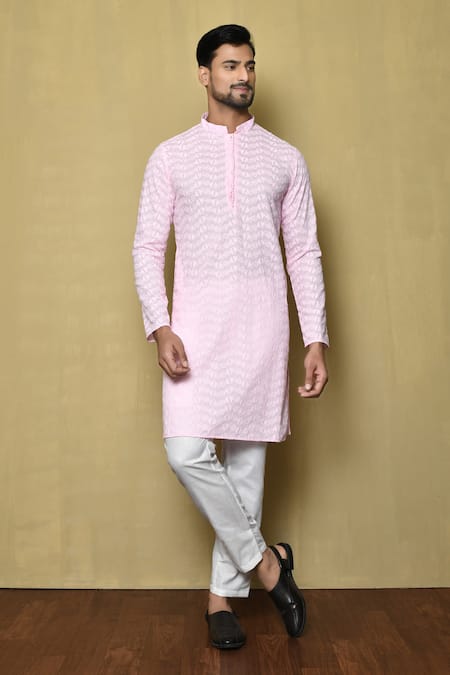 Aryavir Malhotra Mandarin Collar Kurta 