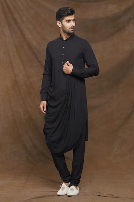 Arihant Rai Sinha Solid Draped Kurta Set 