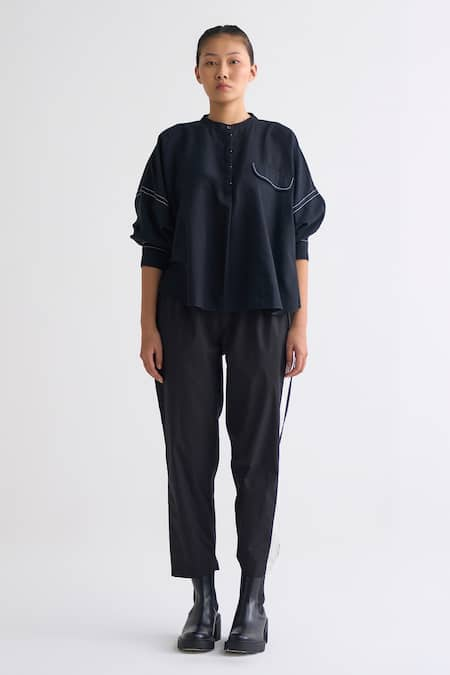 THREE Batwing Sleeves Top And Pant Set 