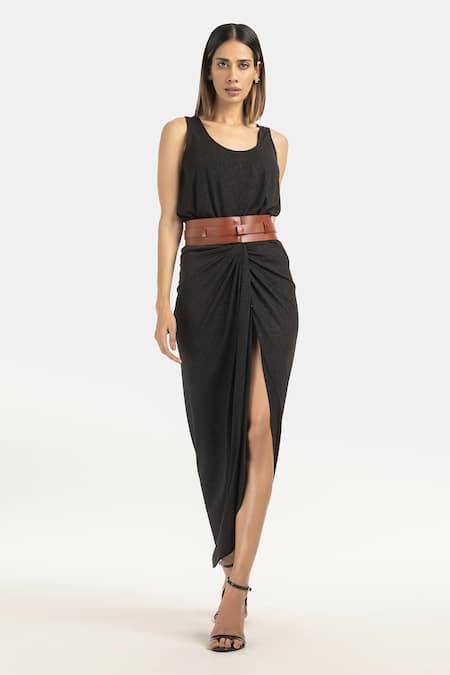 431-88 by Shweta Kapur Draped Lungi Skirt 