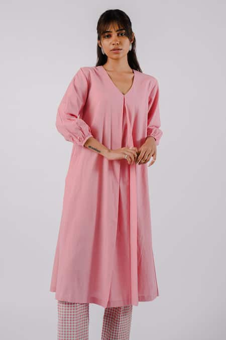 Tussah by Siddhi Shah Box Pleat Kurta 