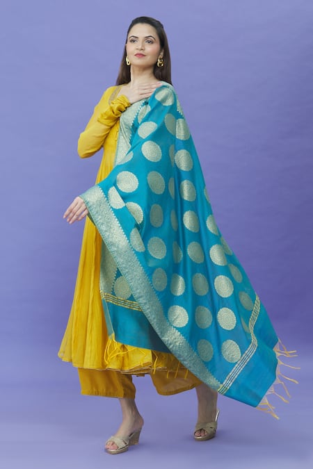 Khwaab by Sanjana Lakhani Mandala Woven Pattern Dupatta 