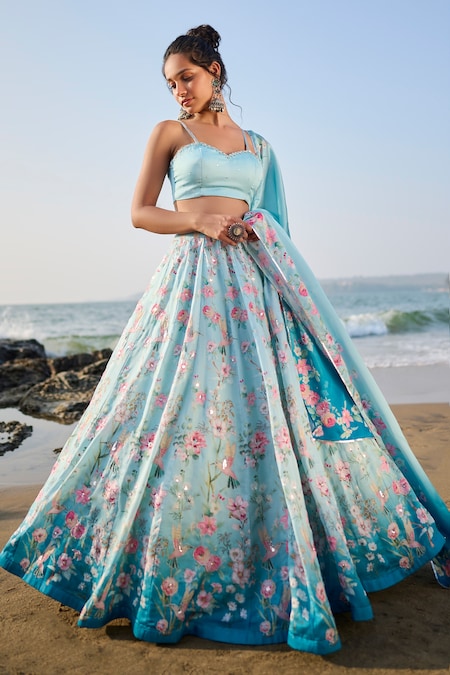 Flare Fit Embellished Lehenga Choli Set