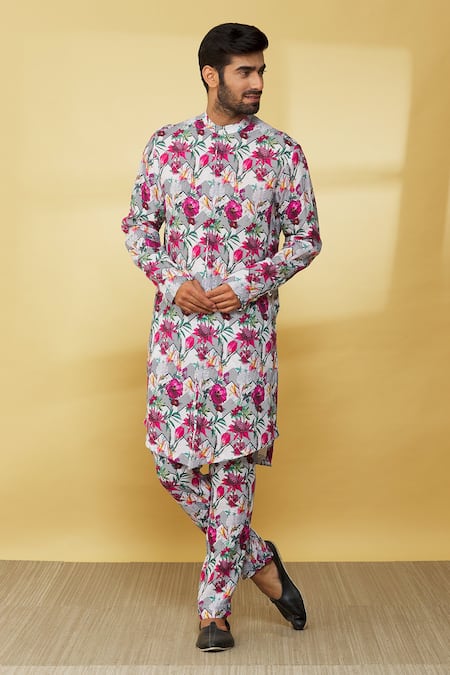 Mr. Ajay Kumar Printed Kurta & Pant Set 