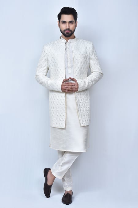 Arihant Rai Sinha Mughal Embroidered Sherwani Set 