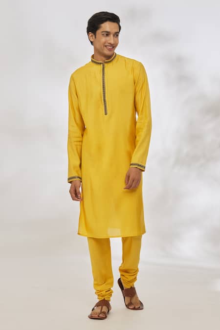 Manish Nagdeo Placket Embroidered Kurta Set 