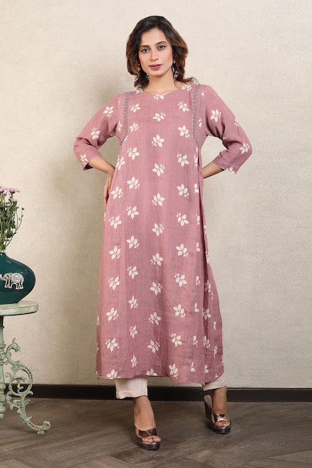 Falguni.Foram Gathered Printed Kurta & Pant Set 