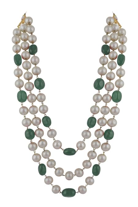 Riana Jewellery Contrast Multi-Layered Mala 