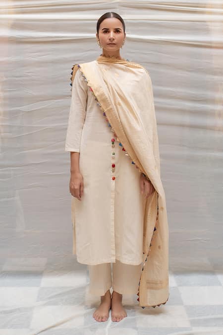 Priyanka Raajiv Chandi Silk Brocade Dupatta 
