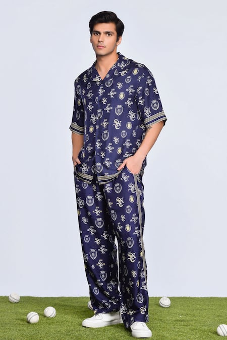 S&N by Shantnu Nikhil SNCC Logo Print Trouser 