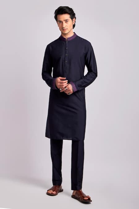 BUBBER COUTURE Leonid Placement Embroidered Kurta With Pant 