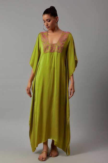 The Aarya Bead Embroidered Kaftan 