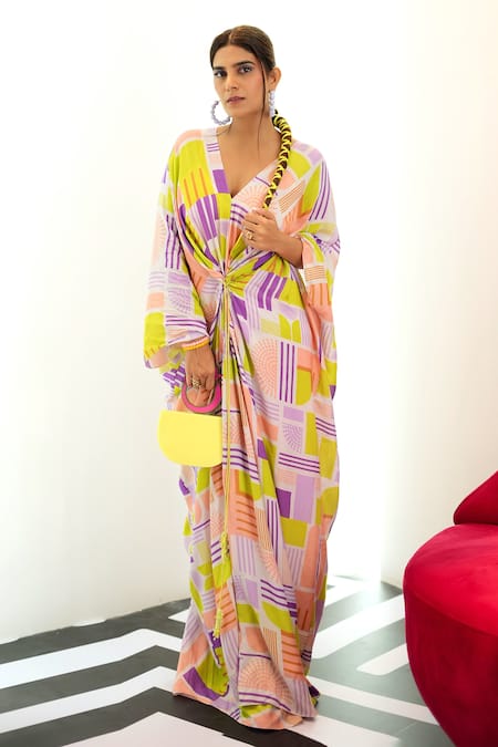 Nirmooha Geometric Print Kaftan 