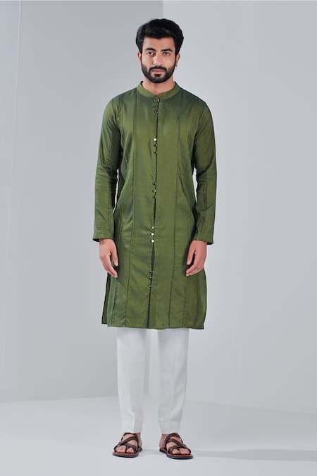 Shreyansh Designs Metallic Button Kurta 
