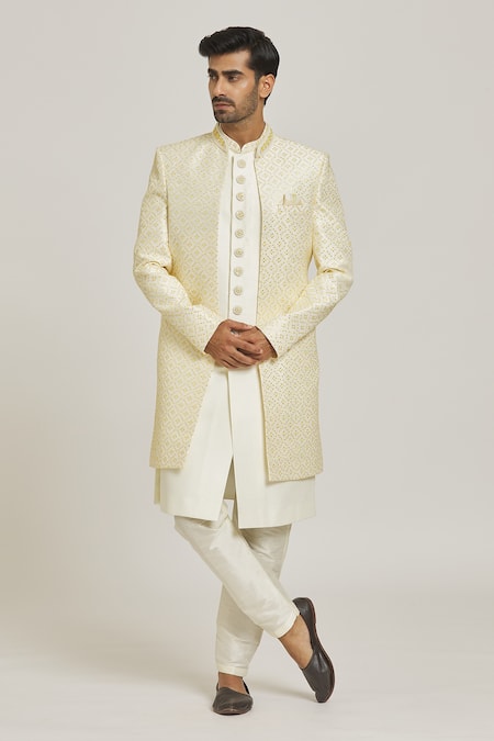 Samyukta Singhania Sequin Work Sherwani & Pant Set 