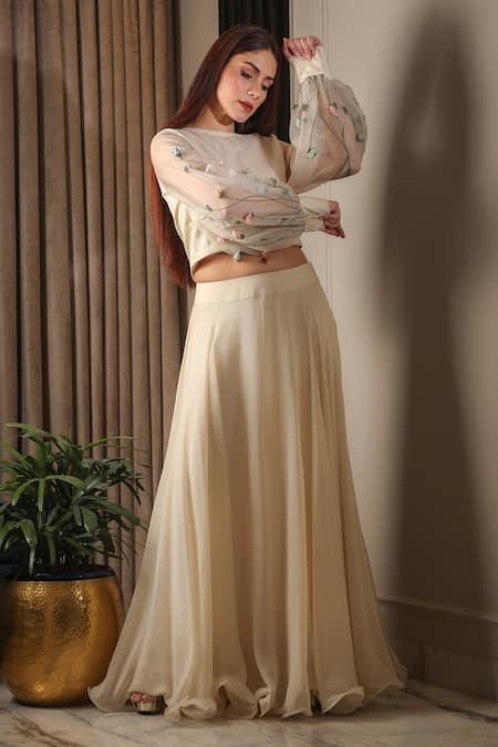 Ivory 2024 flowy skirt