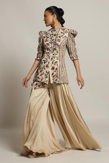 Wedding Áo Dài, Glamorous Beaded, Velvet Designer Long Dress With Pants.  Size M | eBay