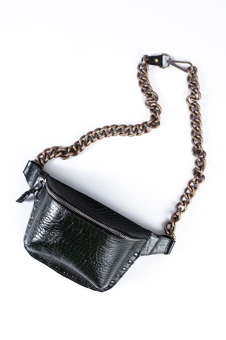 Trov Black Embossed Bag 
