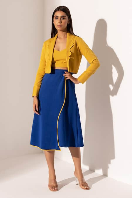 Kritika Madan Label Jacket & Asymetric Skirt Set 