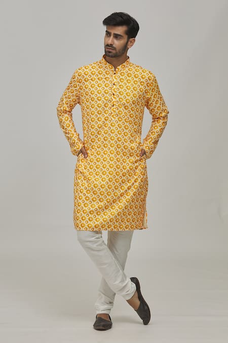 Arihant Rai Sinha Diamond Print Kurta Set 