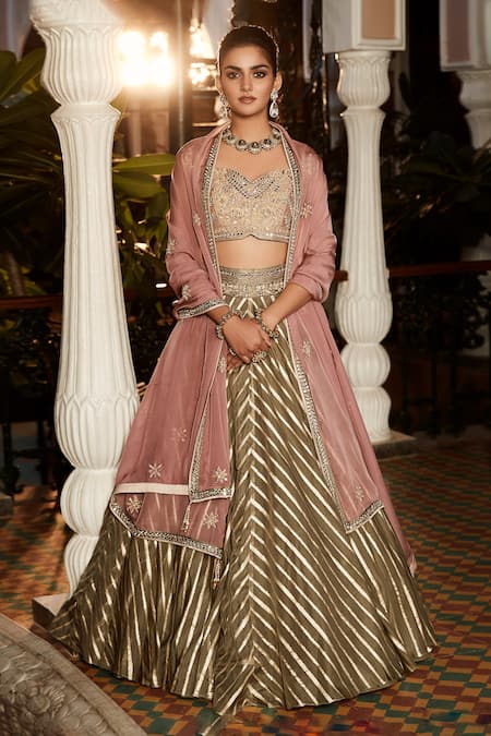 MATSYA The Earthen Rose Lehenga Set 