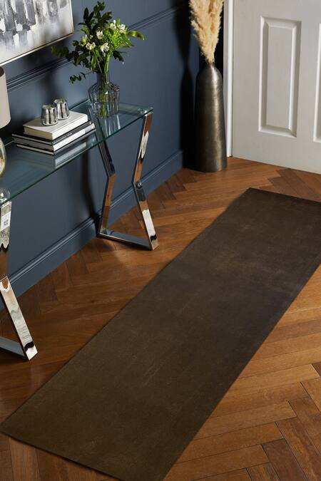 Buy Qaaleen Brown New Zealand Wool Hand Tufted Radiance Rug at Aza Fashions Buy_Qaaleen_Brown New Zealand Wool Hand Tufted Radiance Rug_at_Aza_Fashions