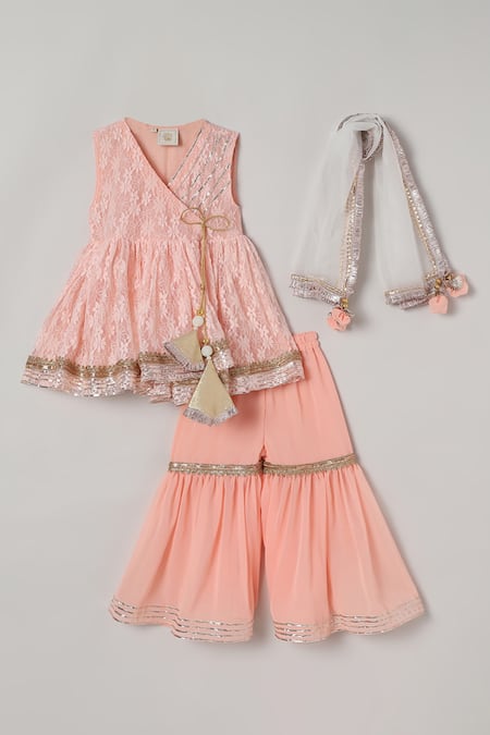 Byb Premium Asymmetric Kurta Sharara Set 