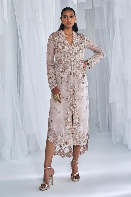 Dolly J Allora Floral Embroidered Jacket & Skirt Set 