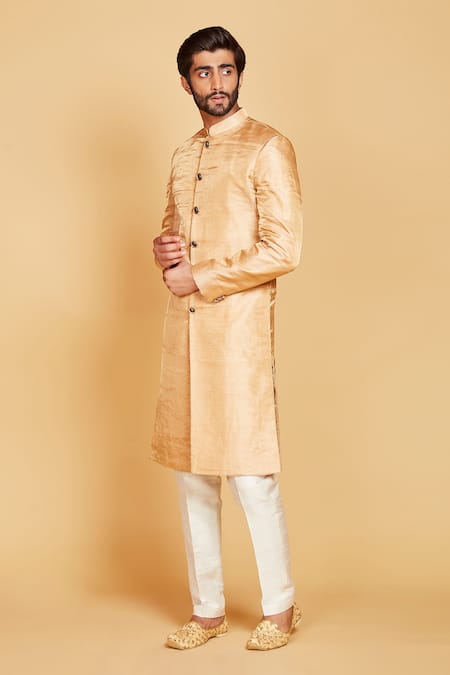 Amrin khan Band Collar Sherwani And Pant Set 