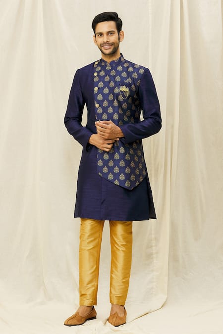 Aryavir Malhotra Overlapped Sherwani Set 