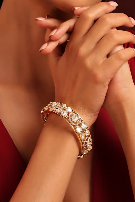 Swabhimann Polki Embellished Kada 