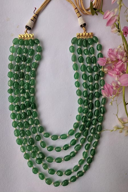 Emerald on sale beads jewellery