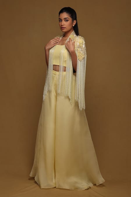 Shriya Som Organza Flared Pant 