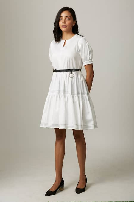 Escape By Aishwarya Tiered Gathered Dress 