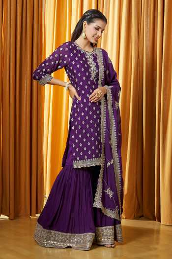 CHINON EMBORODERY WORK KURTA AND PLAAZA SET FOR WOMEN WITH NEW DESIGN