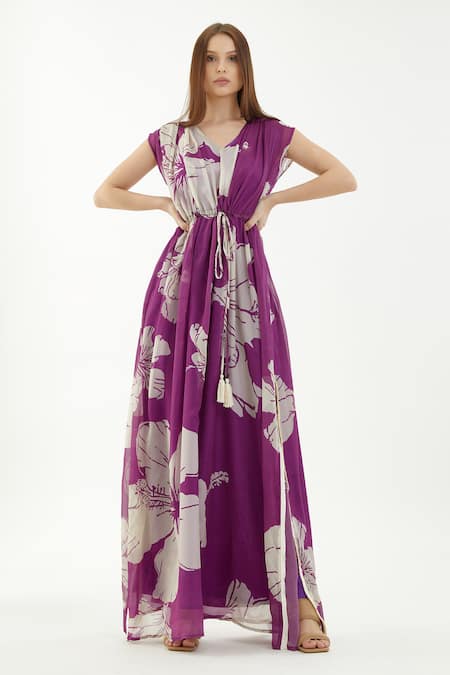 KoAi Floral Pattern Kaftan 