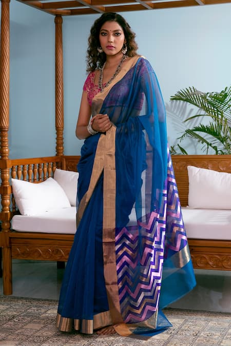 Chanderi Sarees Online. Find Best Chanderi Silk Sarees | Bengal Looms